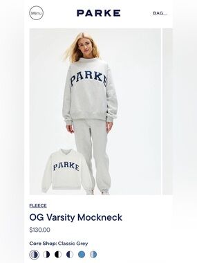 PARKE OG Varsity Mockneck